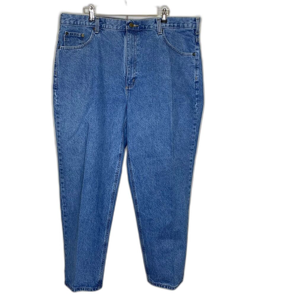 Carhartt Mens Relaxed Fit Tapered Jeans 817-STW 42x30 Work Farm Casual